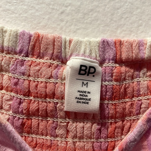 NWT BP Pink Plaid Strappy Summer Mini Dress - Picture 3 of 8